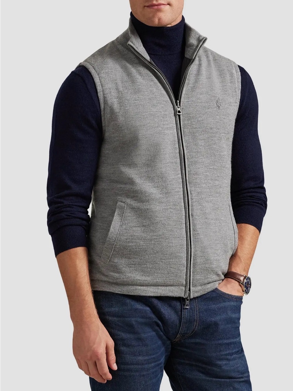 NWT Polo Ralph Lauren Reversible Knit-to-Ripstop Vest